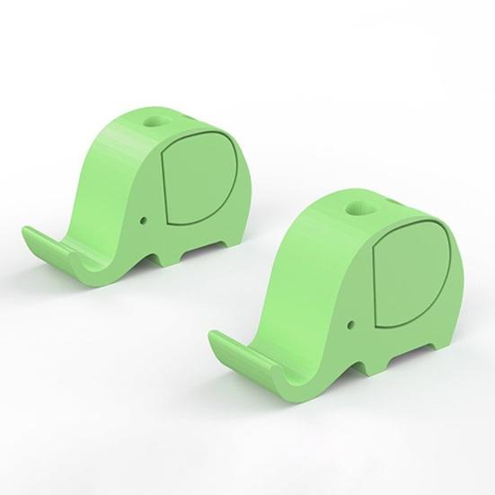 jijijing 3D Printed Elephant Phone Holder with Pen Holder, Multifunctional Stand, Hands-Free Desktop Organizer, Creative Cute Shape for Home Office