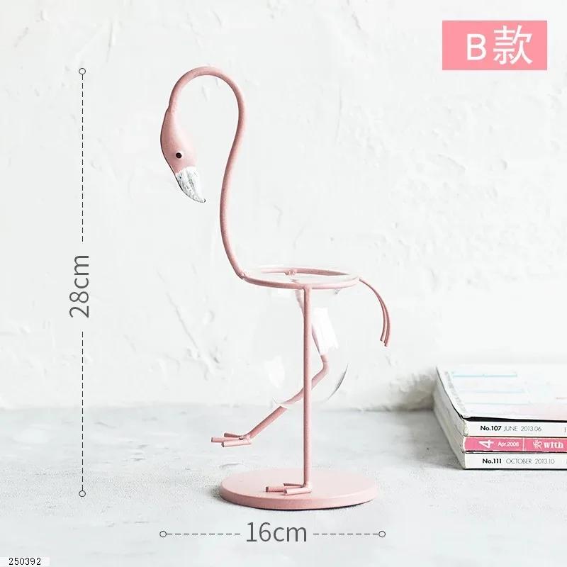 

Flamingo Vase Pothos Container Hydroponic Bottle Plant Glass Bottle Flower Arrangement Container Decorative Ornaments