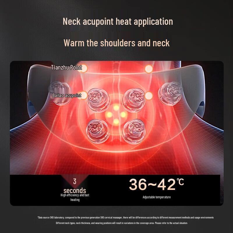 SKG G7 Second Gen Portable Neck Massager with Heat