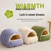 Cozy Washable Cat & Dog Enclosed Sleeping House - Warm Nest for Autumn/Winter Security