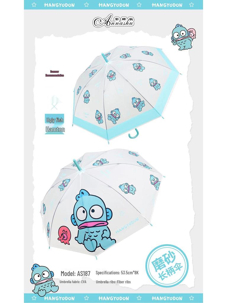 Sanrio Kuromi Dětský ekologický automatický deštník s roztomilým kresleným designem