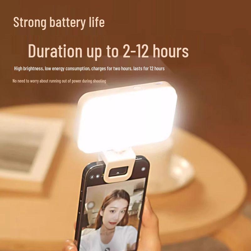 2025 Tragbares LED-Selfie-Licht für mobile Fotografie und Live-Streaming