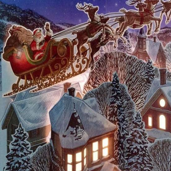 The Night Before Christmas Pop-Up Book Christmas Music Storybook with Light And