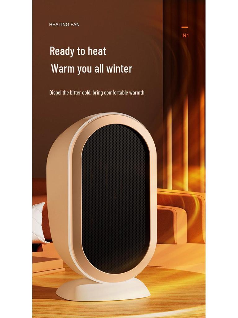 Portable Mini Desktop Fan Heater for Home & Office