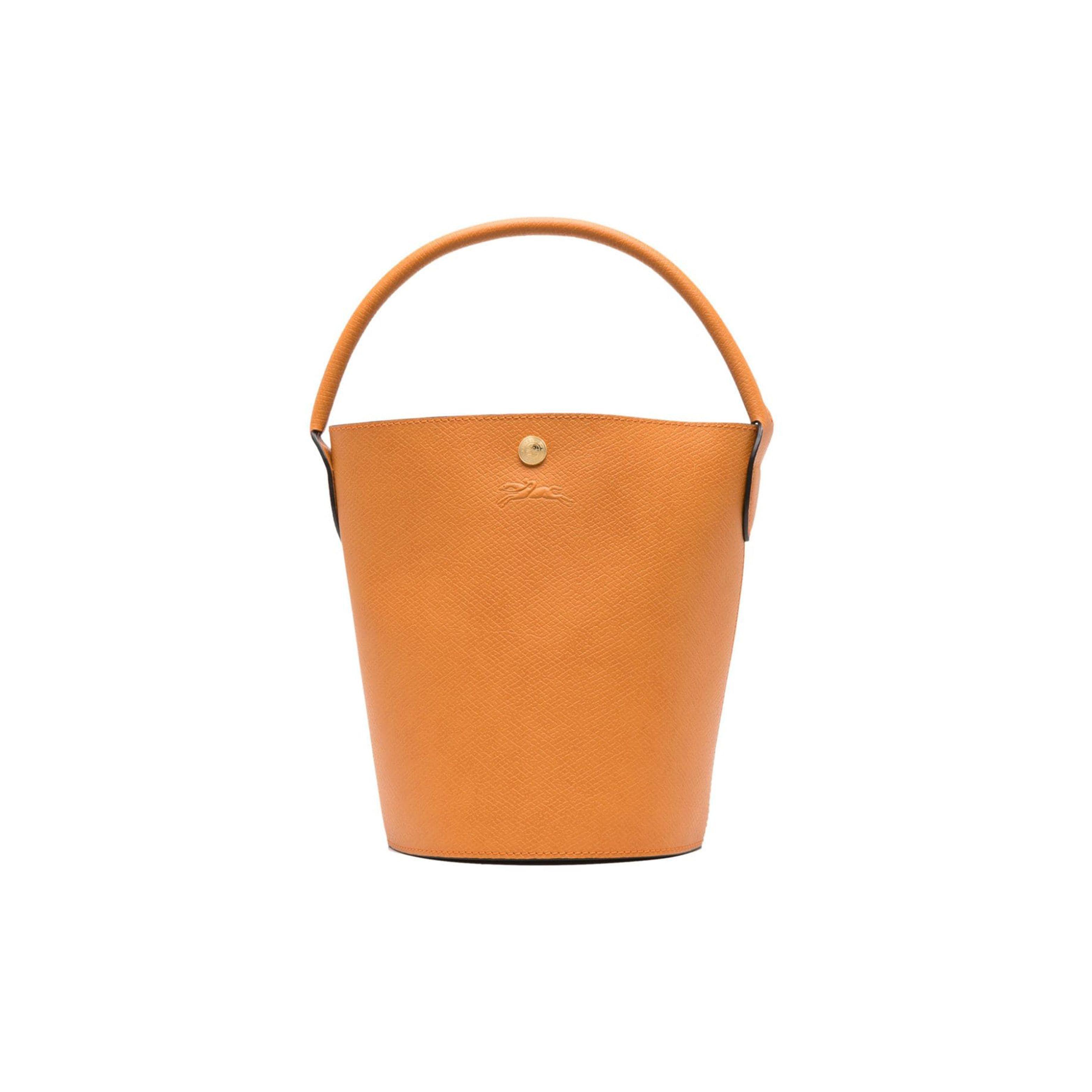 

Longchamp Épure Solid Color Snap Closure Leather Bucket Bag Women Shoulder Bag Beige 10161HYZ222 Basic Set (Bag+Dust Bag)