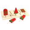 Wooden Toy Imitation Watermelon Popsicle Set 5 Pieces Of Puzzle Summer Limited Ornaments