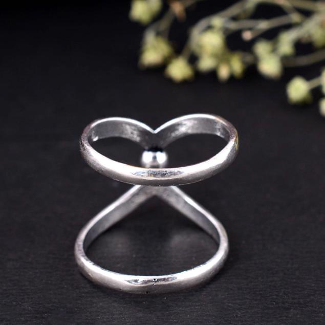 Silver Arthritis Thumb Ring – Handmade Adjustable Splint for Joint Support, Pain Relief, and Daily Wear