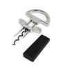 Ouvre-bouteille tire-bouchon petit et portable construit en métal de composition fine
