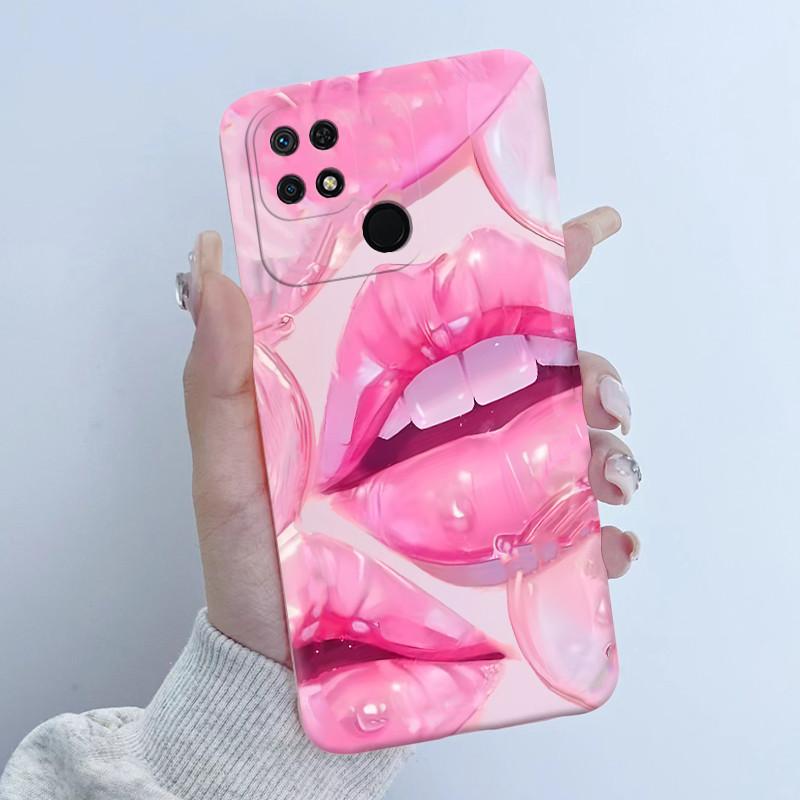 For Xiaomi Redmi 10C Phone Case Fashion Butterfly Flower Girls Design Soft Silicone TPU Back Housing for Redmi10C 10 C Covers