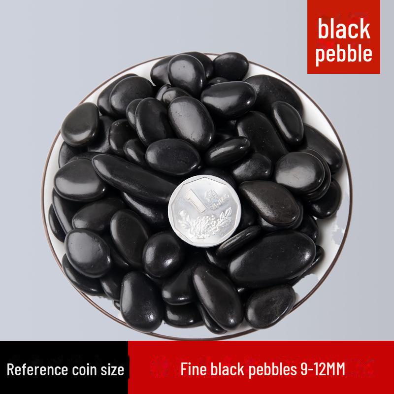 50 Catties Black Pebbles: Natural Rain Flower Stones for Courtyard and Garden Landscaping