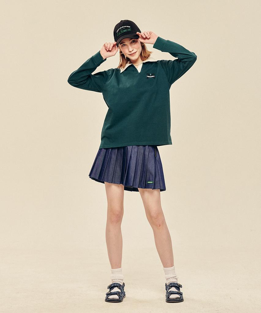 LESONNET Key Logo Rugby Shirt Green