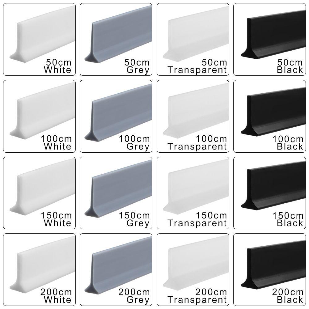 Kendinden Yapışkanlı Silikon Banyo Su Durdurucu Su Tutucu Şerit Bükülebilir banyo kapısı Çamaşır Makinesi Duş Barajı Bariyeri