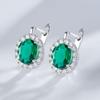 Platinum-Plated Zircon Earrings - Elegant Valentine's Day Gift for Her