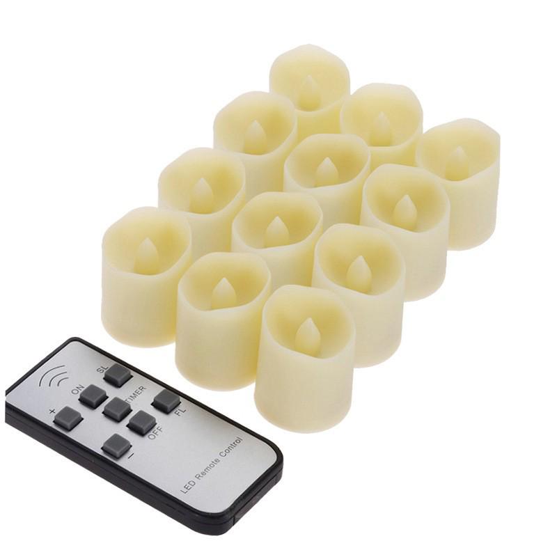 Remote Control LED Ghee Lamp - Romantic Candle Light for Birthday, Wedding, or Dining Table Decor with Timer Function
