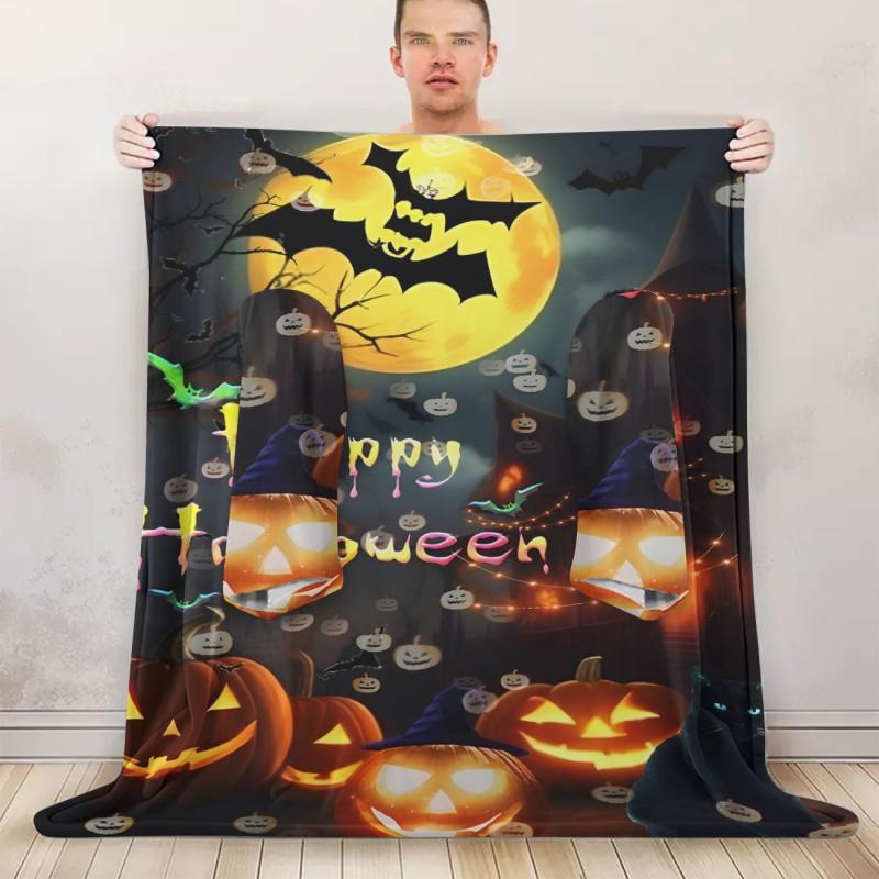 Fleece Wearable Blanket With Sleeves Cozy Hooded Throw Adults Winter Loungewear Halloween Costume Accessory