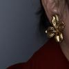 Medieval Vintage Irregular Flower Stud Earrings Niche High-end Earrings Fashion Personalized Earrings