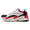 Chunky Sneakers Women's Low Top White/Red/Black 12848883-12