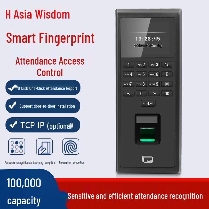Biometric Attendance and Access Control System with Password & ID Card Swipe