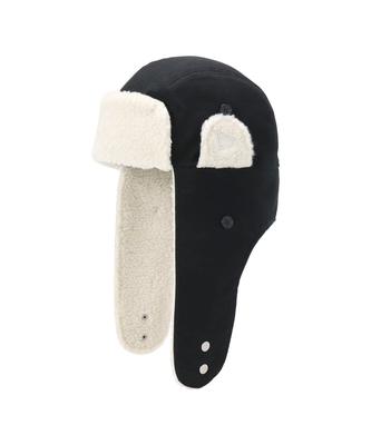 Trapper Cold Protection with Ears Black L TRAPPER DUCK BLK [New Era]