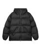 Apostrophe Comma Angle Pocket Heavy Hooded Padded Jacket_Black
