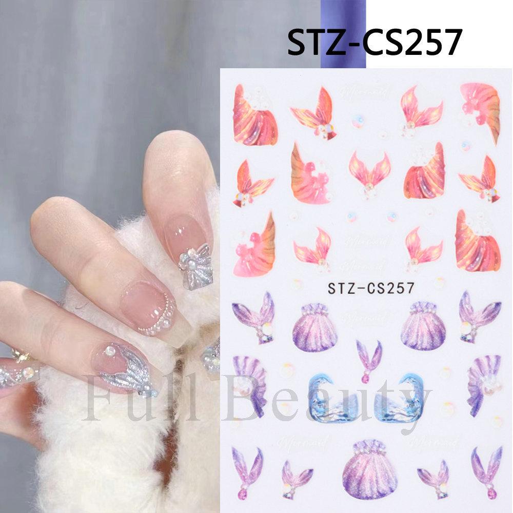 Nail Art Stickers, Japanese Romantic Laser Magic Gold And Silver Fireworks Bloom Adhesive Nail Stickers