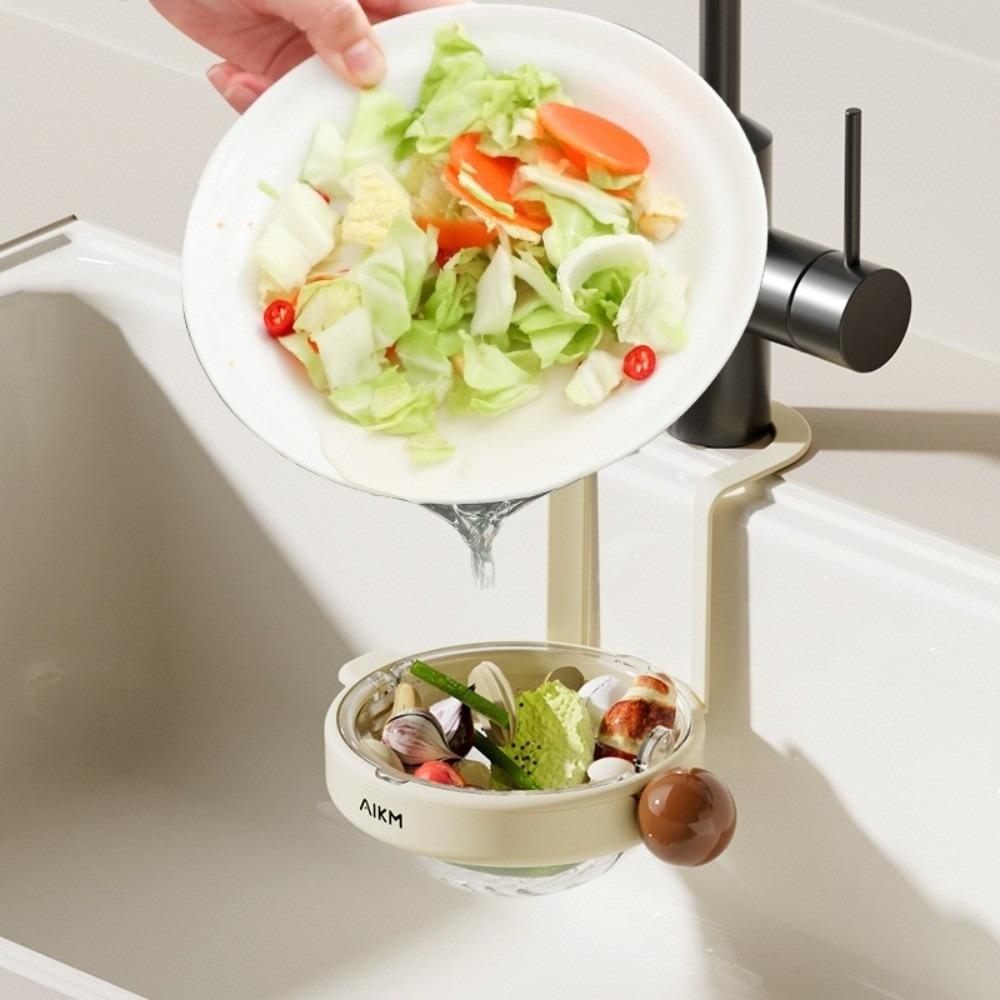 with Hook Sink Drain Basket Automatic Dumping Sink Organizer Sink Food Strainer  Kitchen
