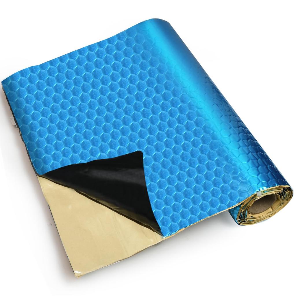 Seiyishi Car 2mm 46cm Absorbs Blocks Cuts with Easy DIY Car Accessories 1 Roll Sound-Damping Sheet, Sound-Absorbing Material, Aluminum, Thick, Wide,
