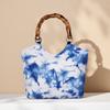 Bohemian Cotton Handcrafted Tote With Zipper Pocket For Casual Travel Use