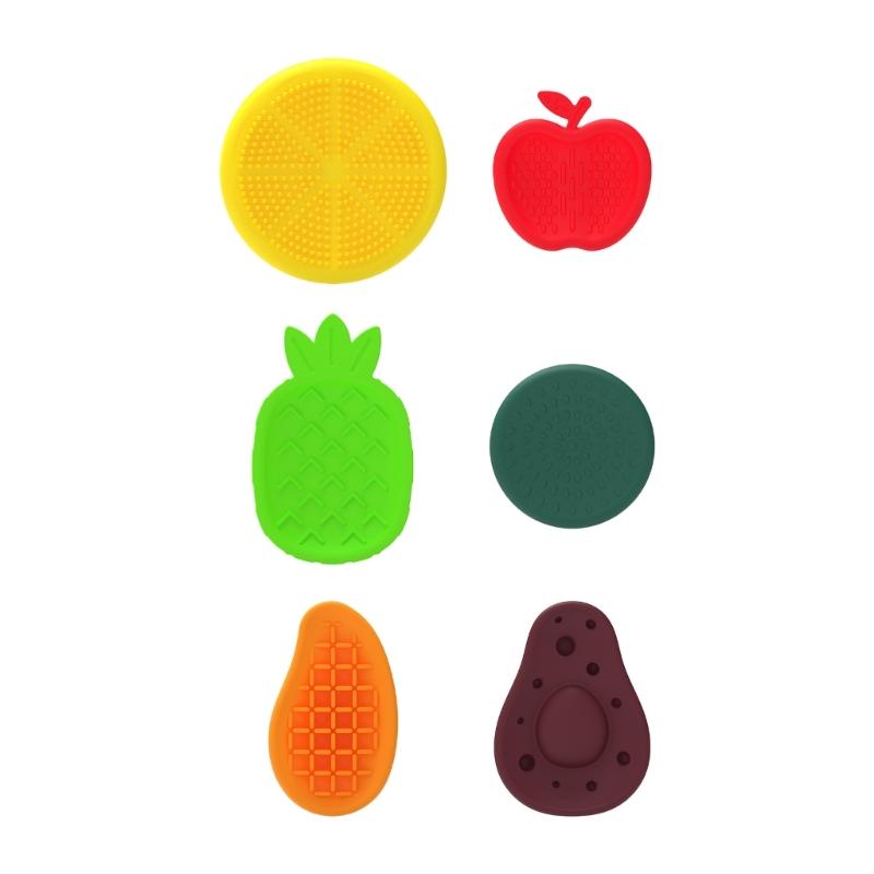 

6pieces Sensory Stones For Kids Textured Pad Toy For Stress Relief And Attention Great For Classroom Teaching Purpose 1