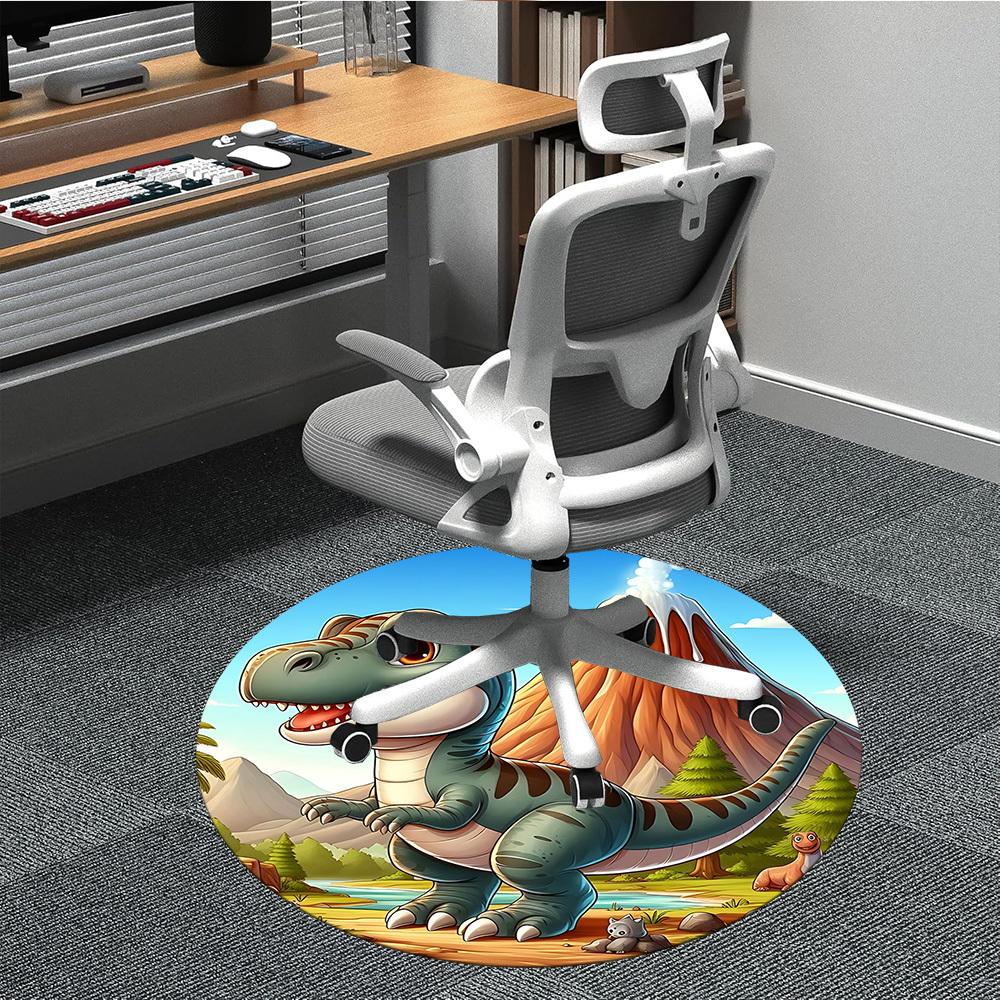 

1pc Dinosaur Adventure Chair Carpet for Office, Non-slip, Soft and Durable Office Rug for Decoration, Perfect for Office yy251229184 80cm by 80cm