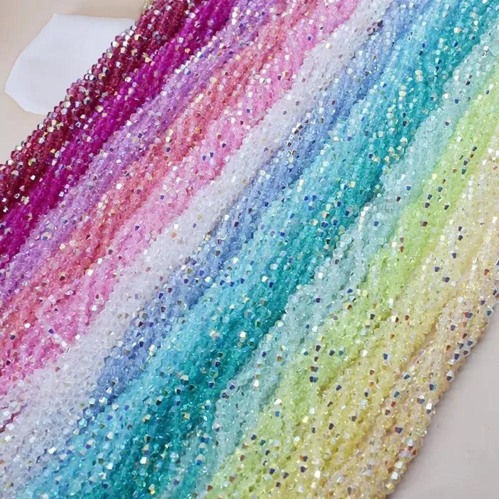 10pcs New 4mm Bicone Crystal Beads Glass Colorful Loose Spacer Beads DIY Austria Faceted Crystal Beads For Jewelry Making