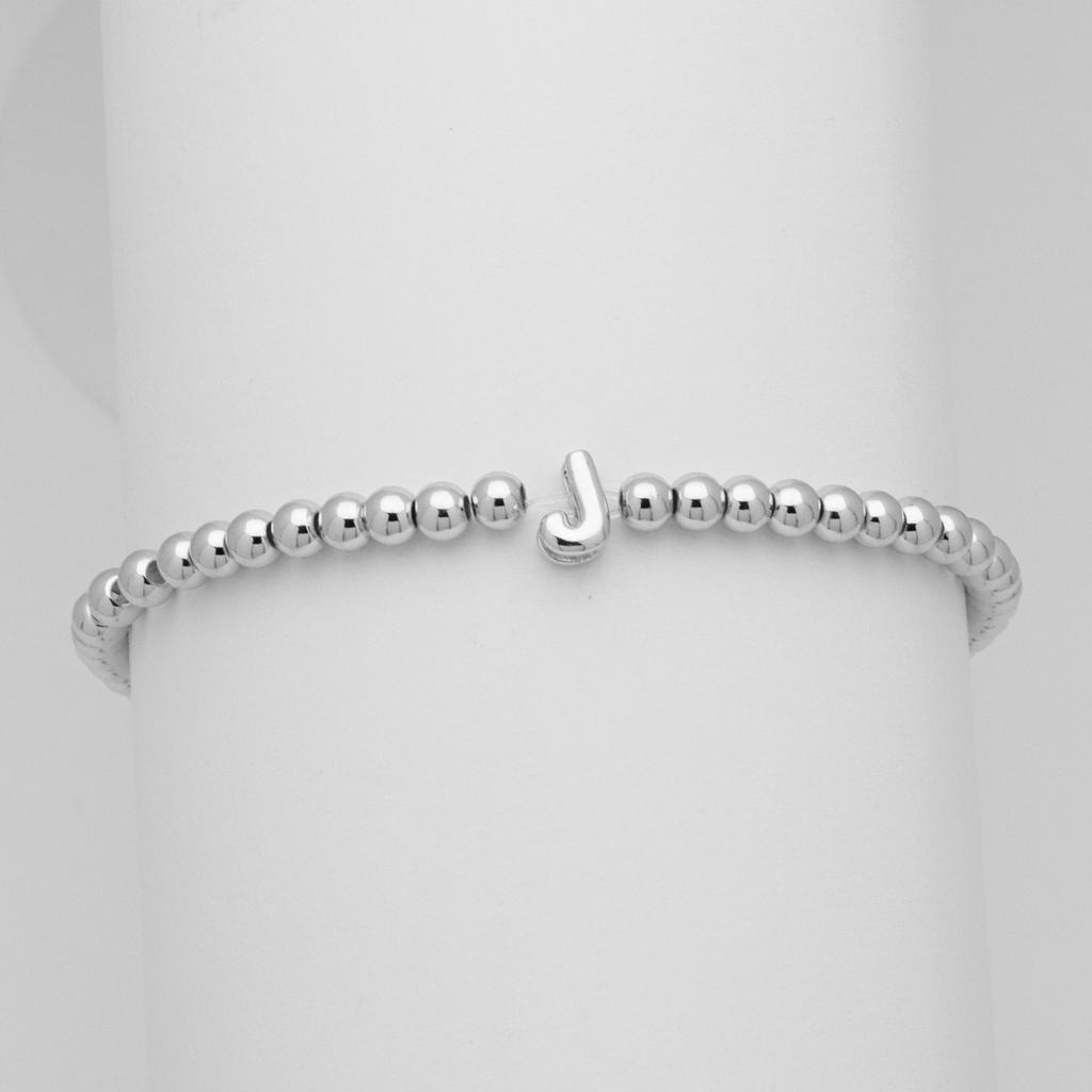 26 English Names White Gold Balloon Bubble Letter Bead Bead Bracelet Bracelet