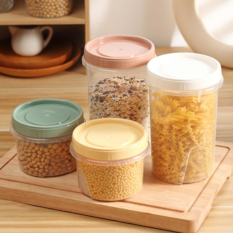 High-temperature Resistant Round Covered Refrigerator Fresh-keeping Box, Small Fruit Storage Box, Microwave Oven Heating Bento Box, Sealed Jar