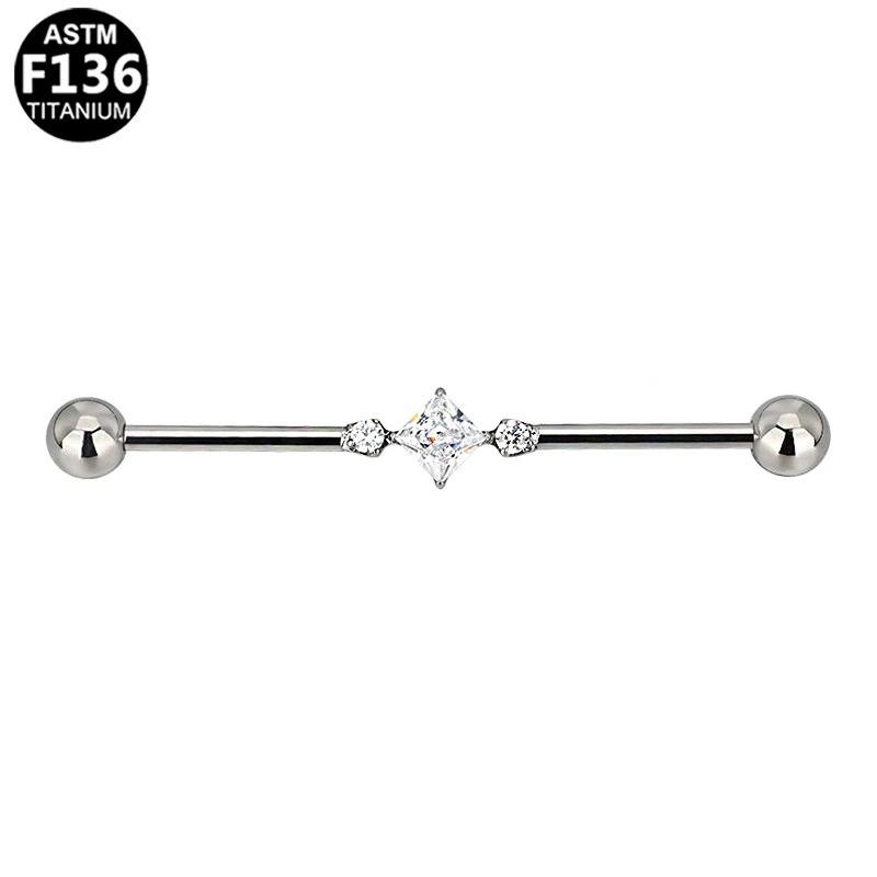 ASTM F136 Titanlegierung Mode Piercing Schmuck Mehrere Stile für Ohrbrücke, Brustwarzen-Barbell, Nasenring | Festival & Party