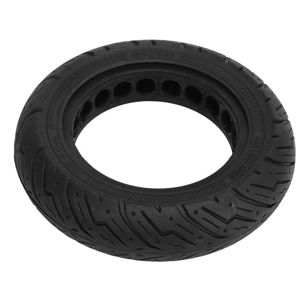 10X2.50 Electric Scooter Solid Tire Rubber Anti Slip Explosion Proof D Slot Honeycomb Solid Tire for Replacement