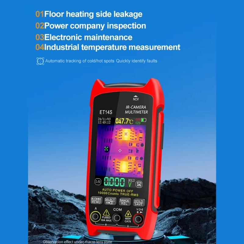 ET14S Thermal Imaging Device Multimeter 2 in 1 Thermal Imager 2.8inch Screenfor Accurate Measurements Home Appliance