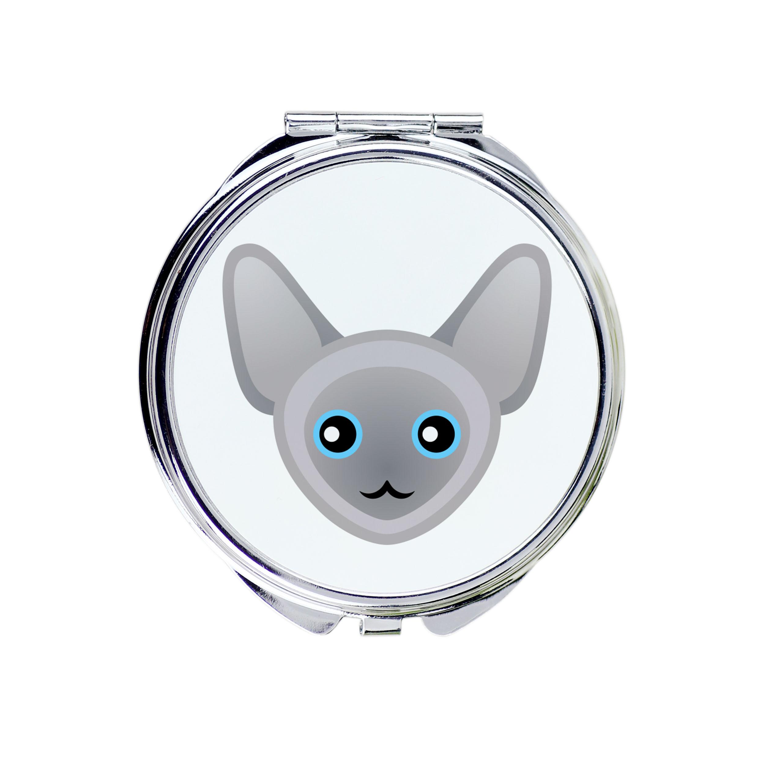 

Peterbald - pocket mirror for a purse by Art-Dog
