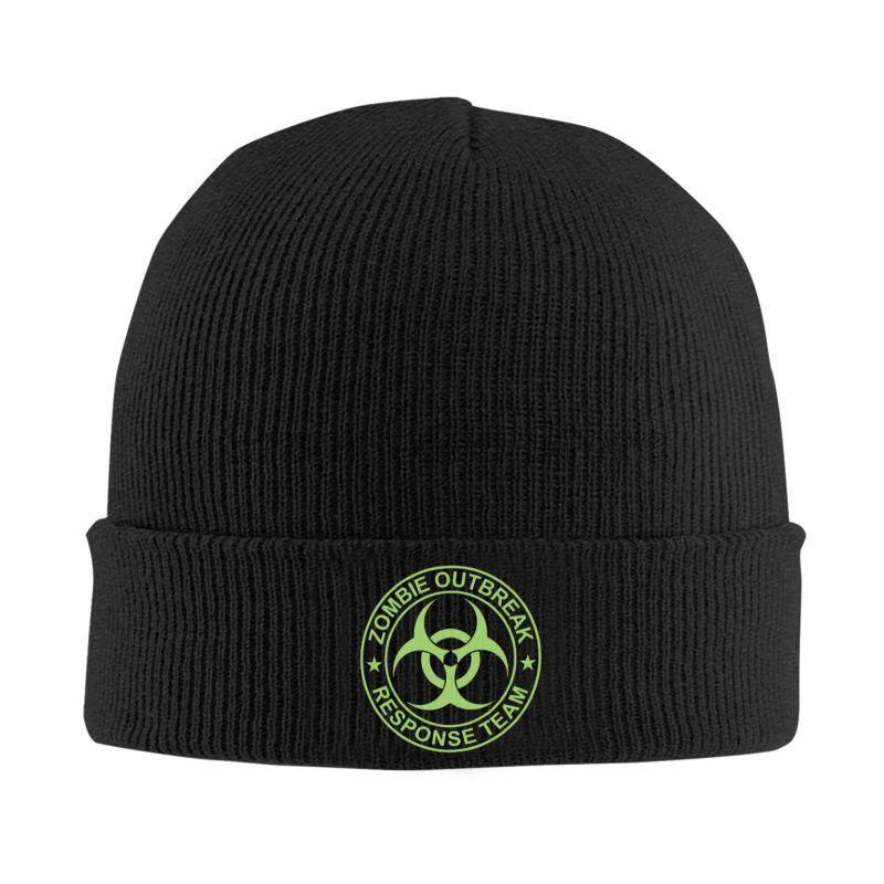 

Zombie Outbreak Response Team Beanie Hats Unisex Bonnet Hats Knitted Hat Skullies Beanies Autumn Winter Warm Head Wrap Caps чёрный