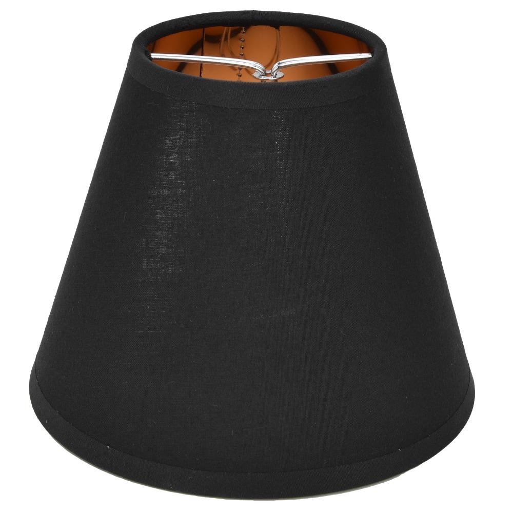 6PCS Clip On Design Lamp Cover Black&Gold Small Lamp Shades  Chandelier Replacement