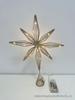 Wrought Iron Luminous Glitter Treetop Star Christmas Decoration