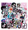50pcs Short Tiktok Video App Logo Stickers Luggage Computer Skateboard Laptop