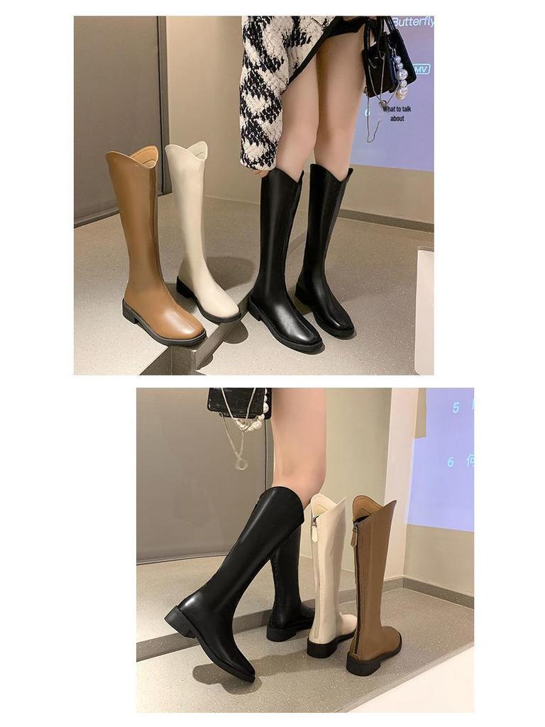Women's Over-the-Knee Martin Boots: Slimming High Knight Boots for Autumn and Winter