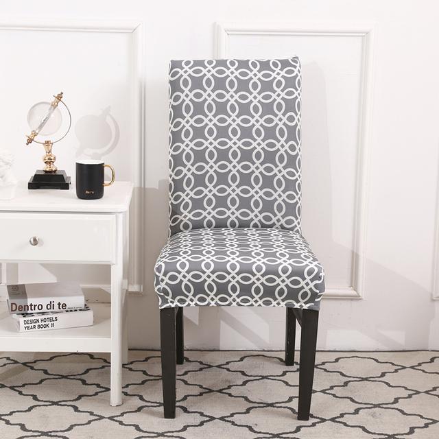 Spandex Seat Chair Cover Removable Slipcover Anti -Dirty Kitchen Cover For Banquet Wedding Dinner Restaurant Housse De Chaise 1pc for Home