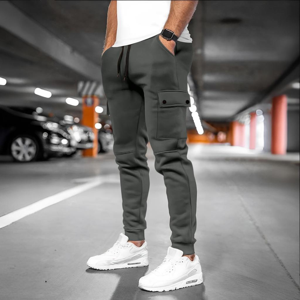 Men's Casual Loose Multi-pocket Fitness Sportswear Pants