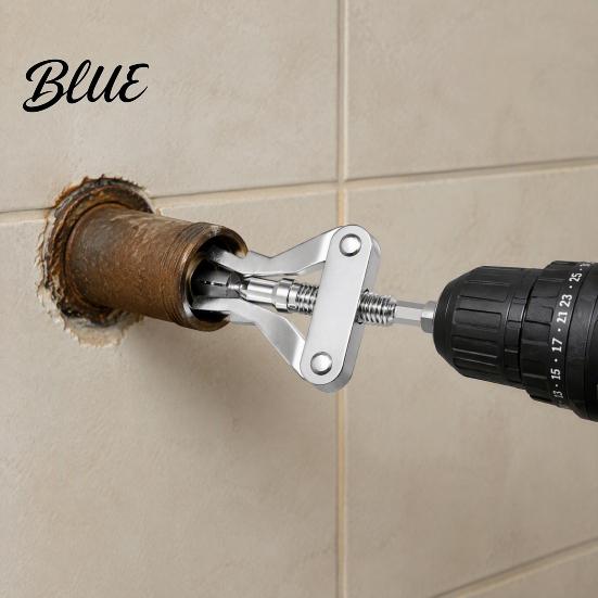 Valve Joint Removal Broken Pipe Extractor Tool for 1/2 3/4 And 1 Inch Pipes Hardened Steel Damaged Stubborn Remover Thread with 1/4 Hex Shank Shower