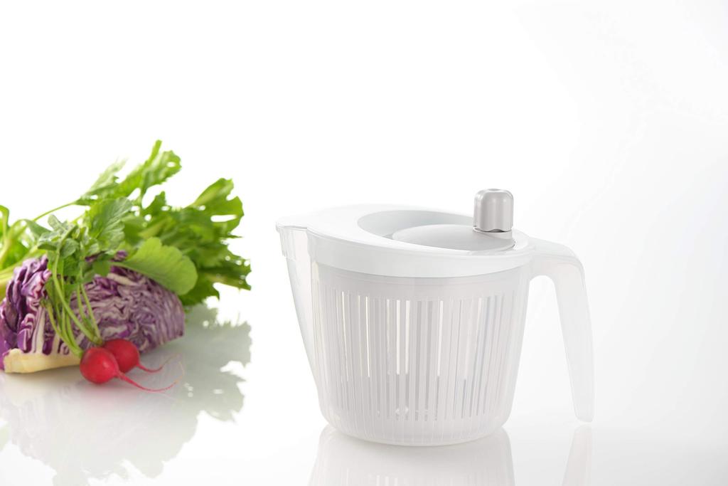 Yoshikawa Vegetable Drainer/Salad Spinner, Made In Japan, New Kitchen Basic, Gift Wrapping Available, SJ2966