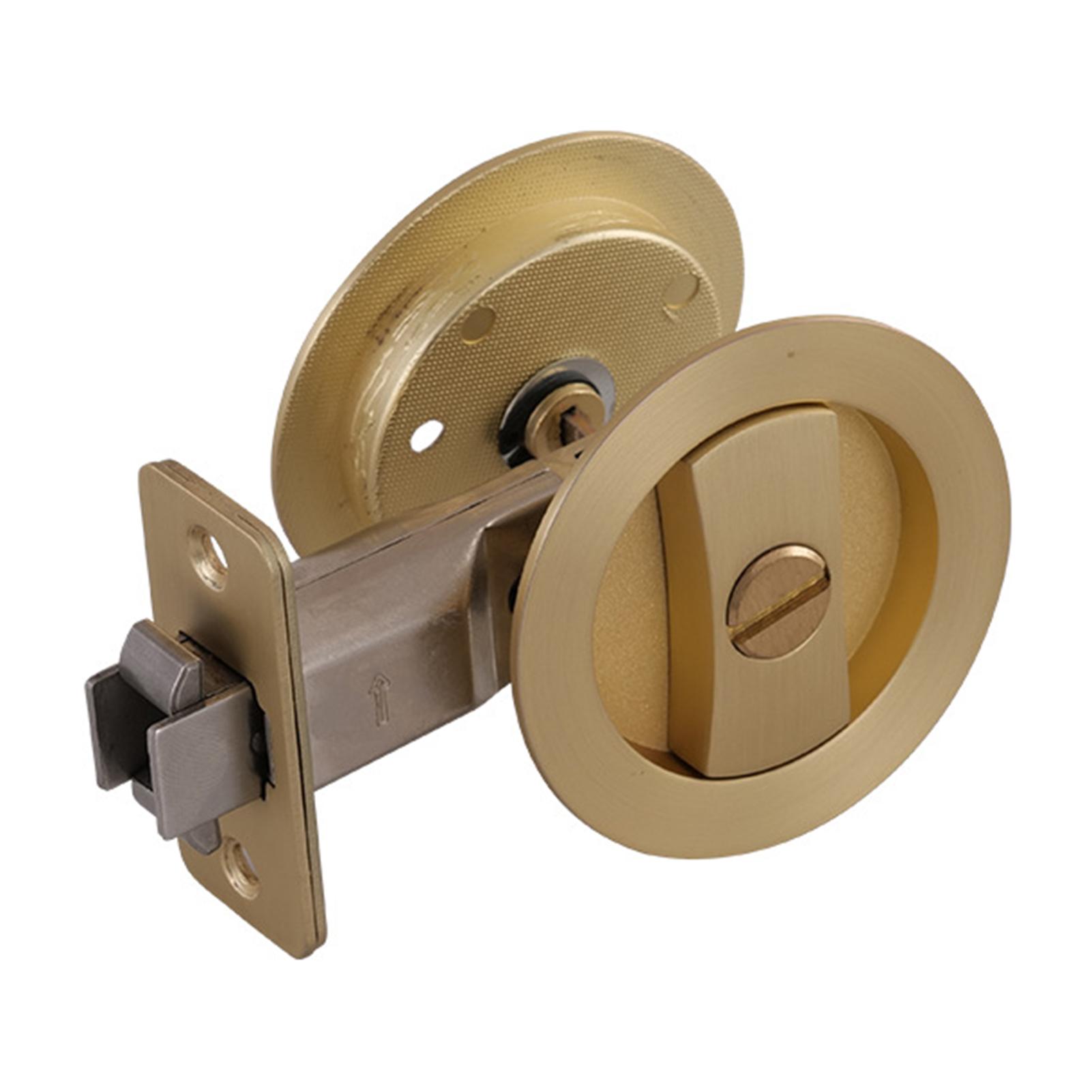 

Невидимый круглый раздвижной дверной замок для внутренней комнаты трансляционный дверной замок для ванной комнаты Single Hook