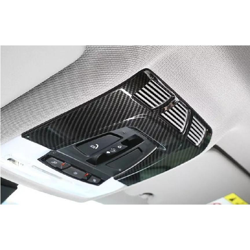 ABS Carbon Fiber Front Reading Lamp Frame Cover Trim For BMW X5 X6 F15 2014-2018