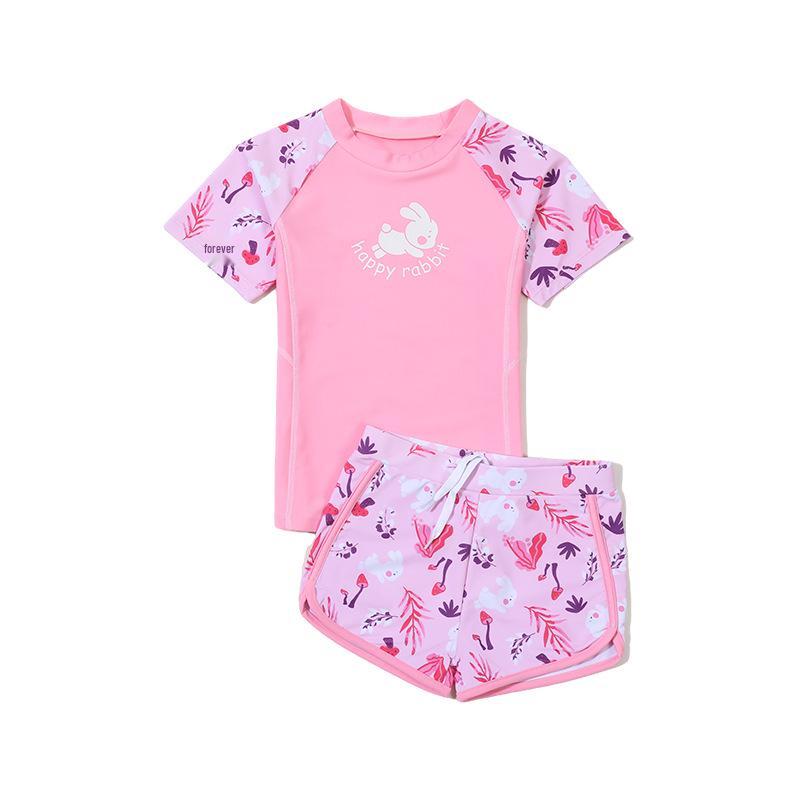 2025 New Style Two-Piece Swimsuit for Girls - Ideal for Kids & Teens' Swim Training