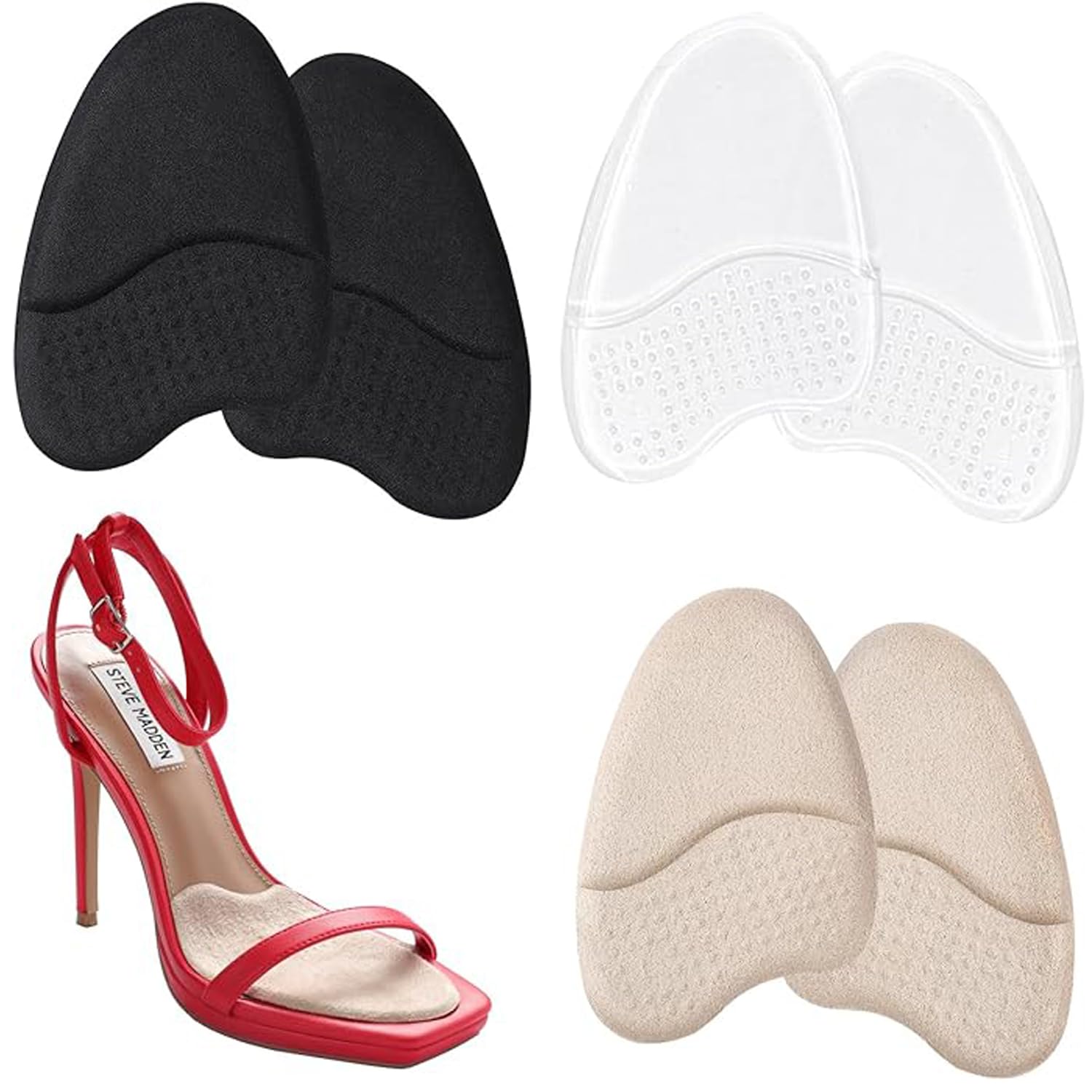 

SOYANGNEK Носок 3 6 Силиконовый Гель Высокий Каблук Предотвращает Защищает Подошвы Регулирует Свободную Обувь Удар Давление Носок Стельки Стельки, Цвета, Штук, Стельки,